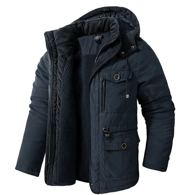 Giubbotto Uomo Invernale | Giaccone Uomo Invernale | Cappuccio Sagomato & Tasche Multiple Pratiche