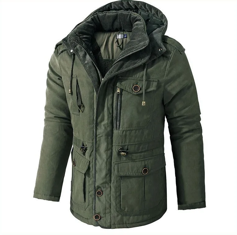Giubbotto Uomo Invernale | Giaccone Uomo Invernale | Cappuccio Sagomato & Tasche Multiple Pratiche