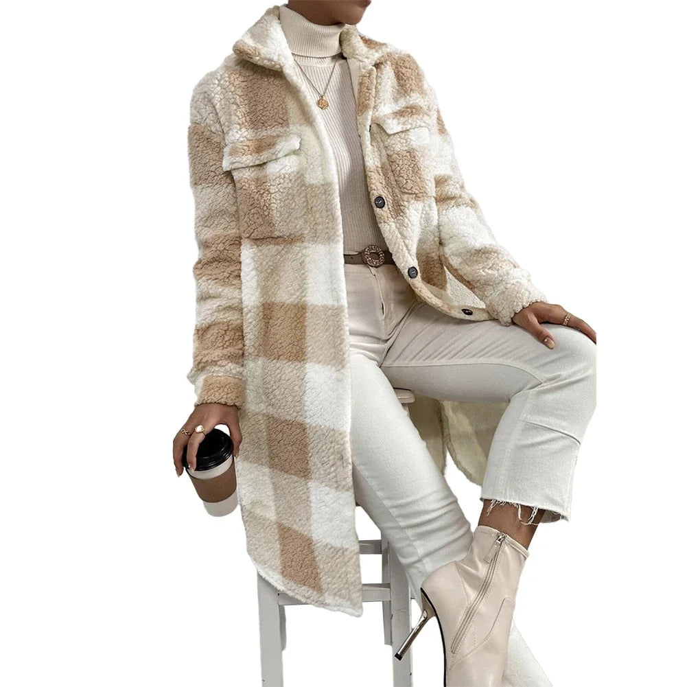 Giubbotto Donna in Tartan con Bottoni Taglio Versatile - Vesarelli