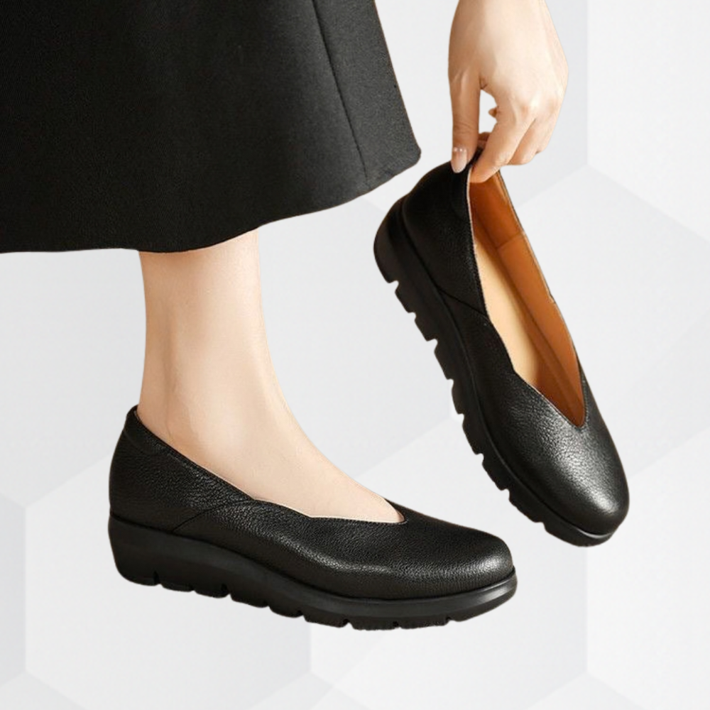 Giulia | Eleganti e Comode Ballerine Donna in Pelle Ortopediche 1