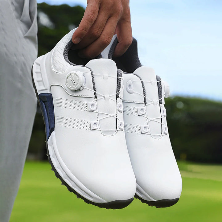 Scarpa Golf Uomo Impermeabile Antiscivolo Lacci a Rotella - Vesarelli