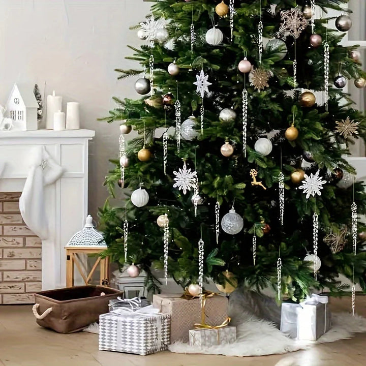 GlossIce | Decorazioni di ghiaccioli di cristallo per eleganti alberi di Natale 2