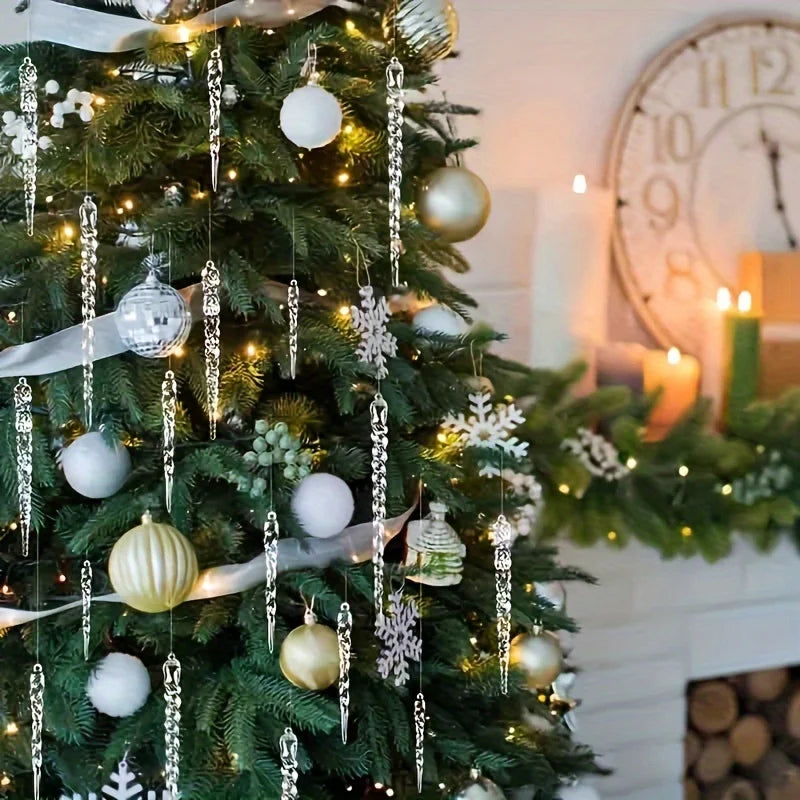 GlossIce | Decorazioni di ghiaccioli di cristallo per eleganti alberi di Natale 3