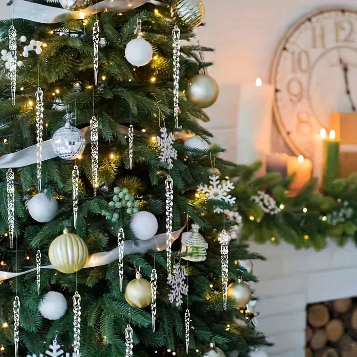 GlossIce | Decorazioni di ghiaccioli di cristallo per eleganti alberi di Natale 3