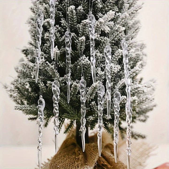 GlossIce | Decorazioni di ghiaccioli di cristallo per eleganti alberi di Natale 4