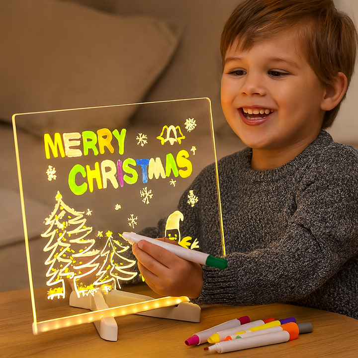 Tavolo da Disegno LED Bambini Divertente Istruttivo Creativo - Vesarelli