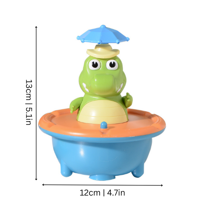 GlowGator | Giocattolo da bagno a forma di coccodrillo galleggiante e luminoso per coinvolgenti giochi d'acqua 2