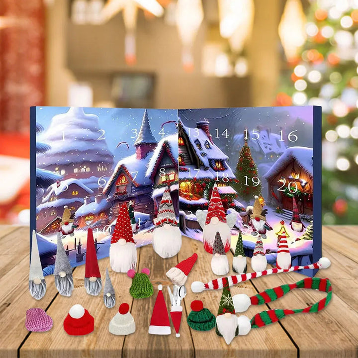 GnomeMagic | Calendario dell'Avvento natalizio con peluche stravagante per bambini, edizione 2025 3