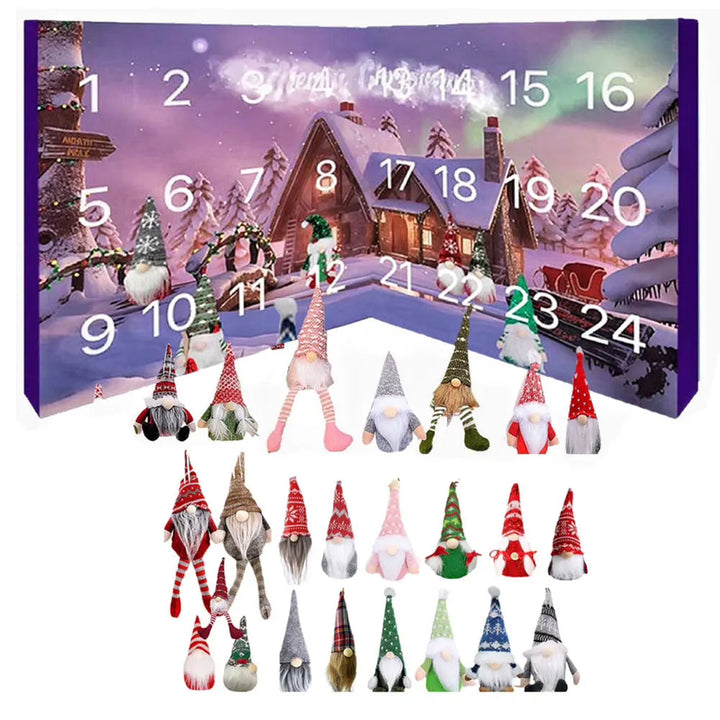 GnomeMagic | Calendario dell'Avvento natalizio con peluche stravagante per bambini, edizione 2025 6