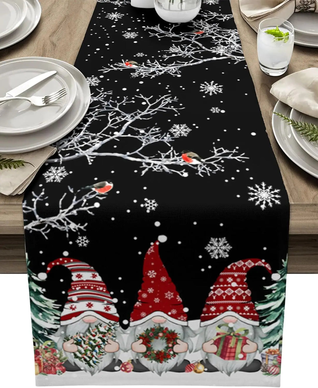 Gnomo Decorativo Estivo da Tavolo Design Fiocco di Neve - Vesarelli