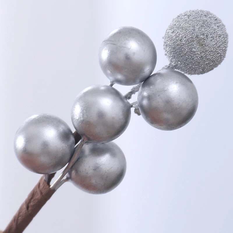 Golden Elegance | Set di bouquet per albero di Natale per decorazioni festive 6