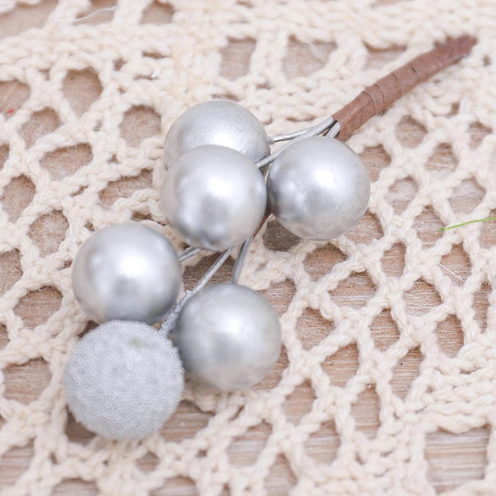 Golden Elegance | Set di bouquet per albero di Natale per decorazioni festive 7