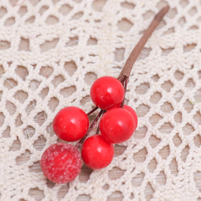 Golden Elegance | Set di bouquet per albero di Natale per decorazioni festive 8