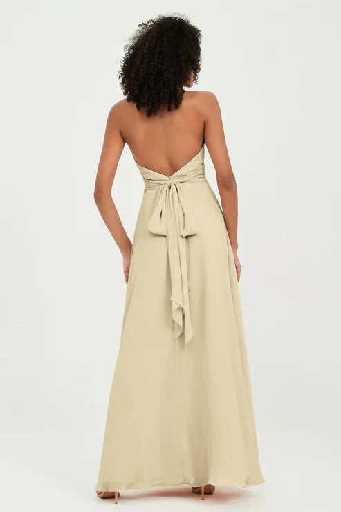 Abito Maxi Donna Stile Americana Elegante