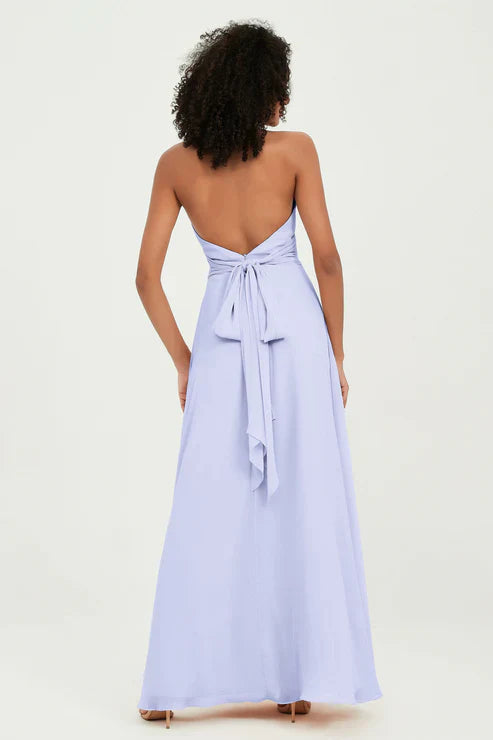 Abito Maxi Donna Stile Americana Elegante