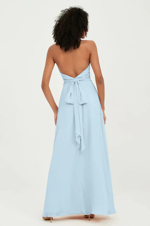 Abito Maxi Donna Stile Americana Elegante