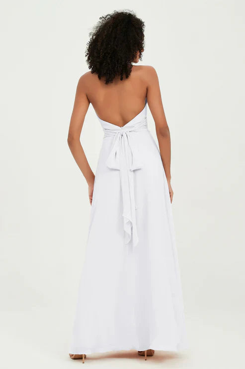 Abito Maxi Donna Stile Americana Elegante