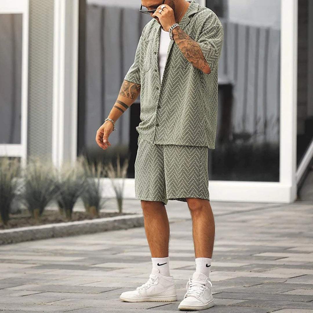 Completo Estivo Uomo Pantaloncini Classici