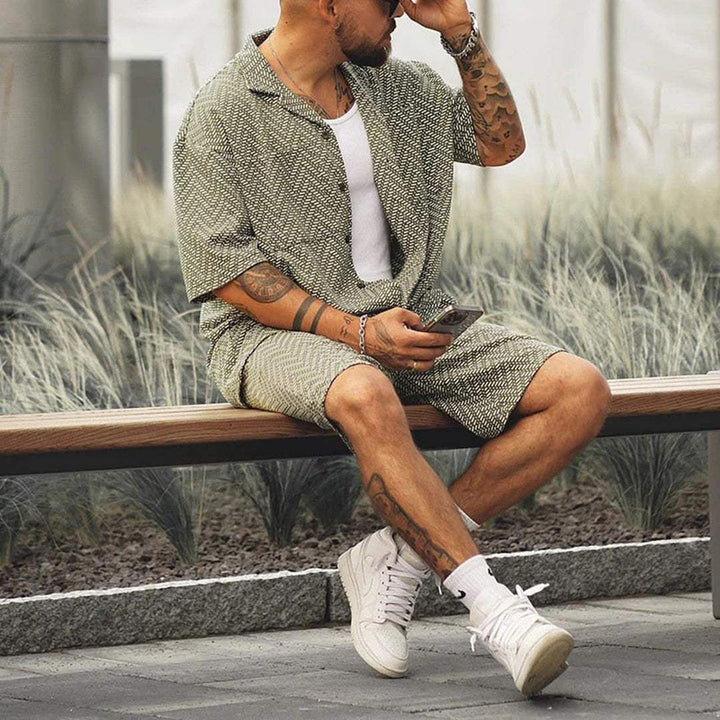 Completo Estivo Uomo Pantaloncini Classici