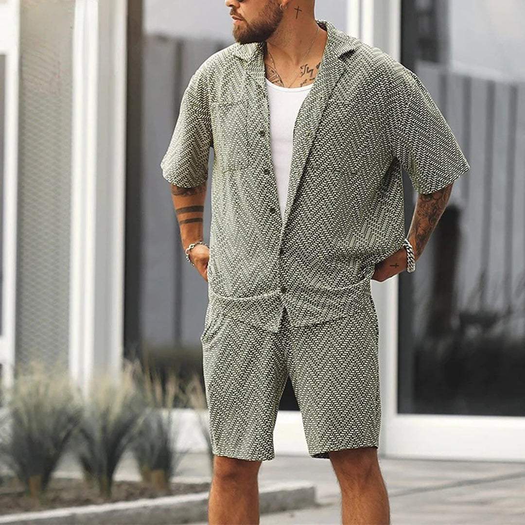 Completo Estivo Uomo Pantaloncini Classici