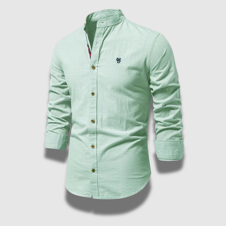 Camicia Uomo Maniche Lunghe Tessuto Resistente e Confortevole