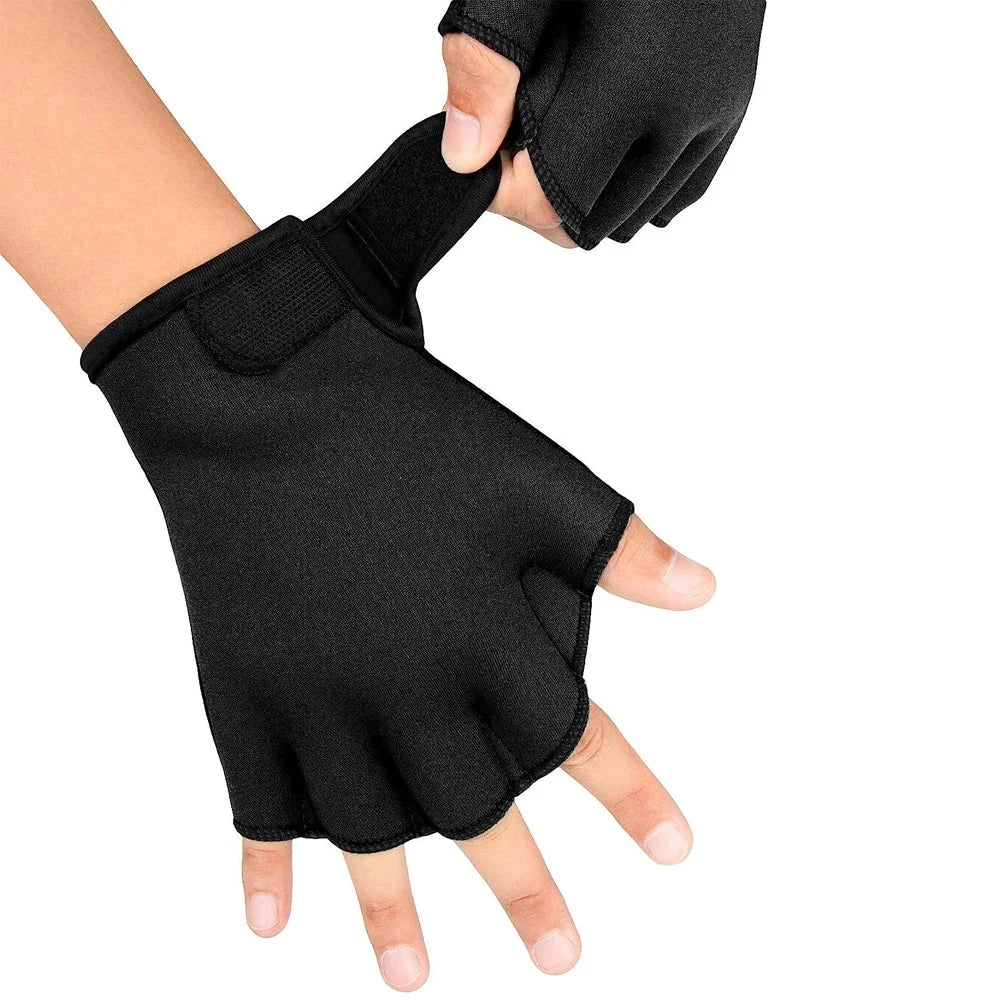 Guanti da allenamento per il nuoto in rete - Guanti acquatici in neoprene per fitness di resistenza, immersioni subacquee e allenamento della forza in acquagym 3