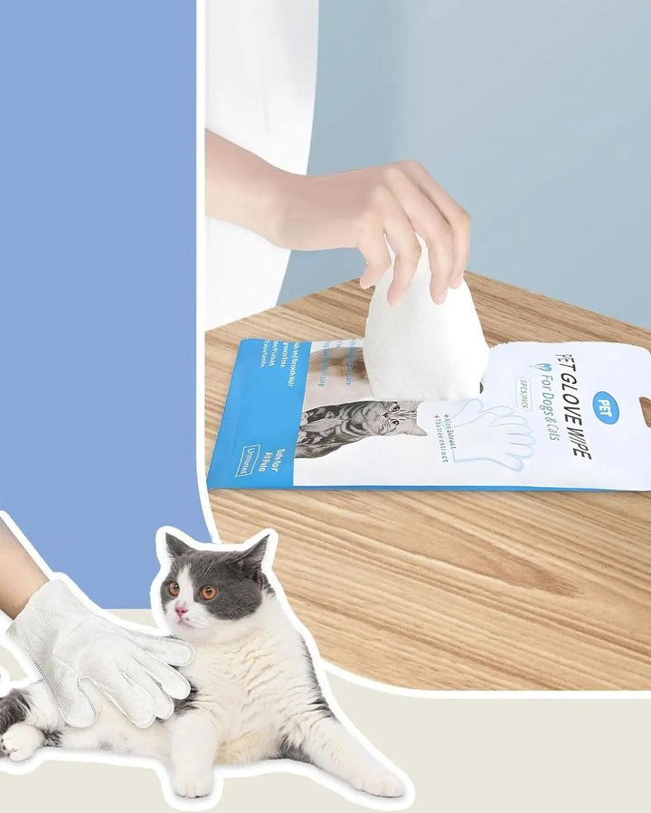 Guanti da bagno per animali domestici: salviette detergenti e deodoranti per cani e gatti, perfetto strumento per la toelettatura quotidiana degli animali domestici 2