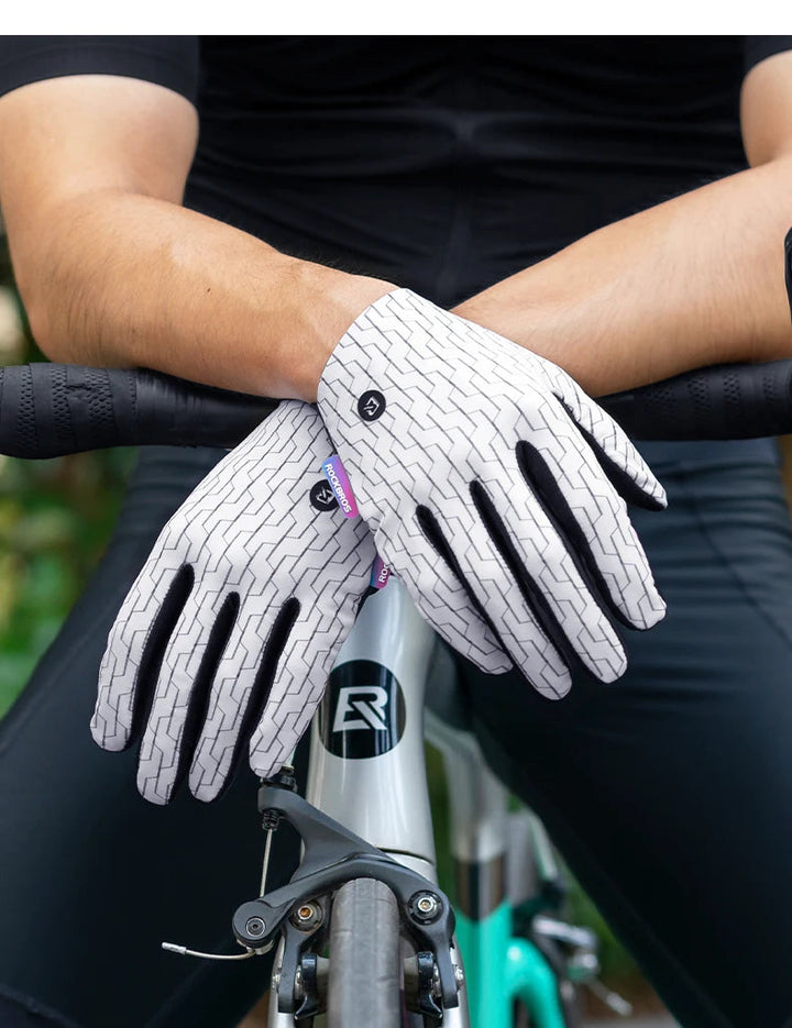 Guanti da ciclismo traspiranti e ammortizzanti - Palmi imbottiti, guanti da bici da strada MTB per sport all'aria aperta confortevoli 3
