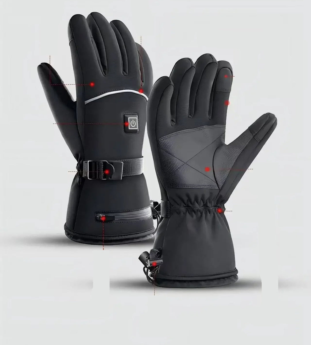 Guanti da moto riscaldati: abbigliamento invernale impermeabile con batteria ricaricabile, funzione touchscreen e protezione termica superiore 1