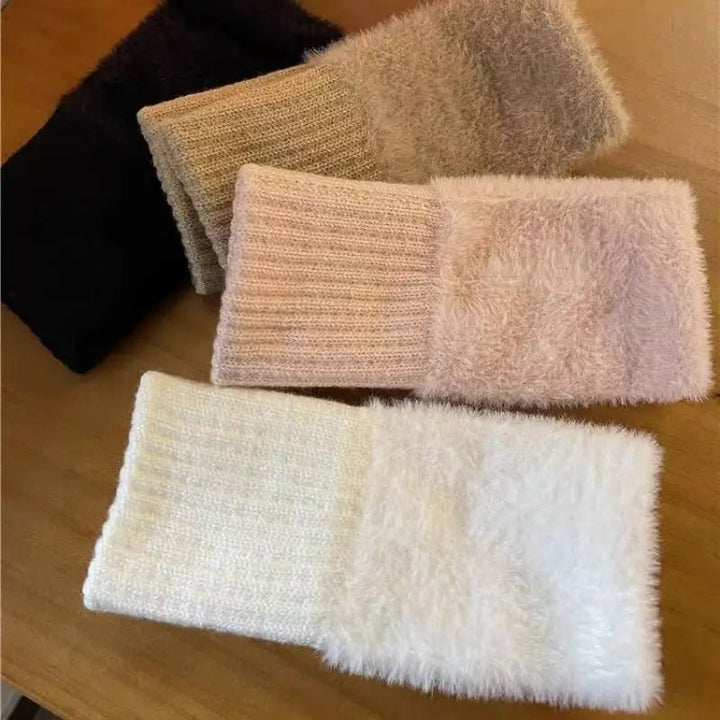 Guanti in peluche a mezze dita: calore invernale elegante per uomini e donne con flessibilità senza dita 2