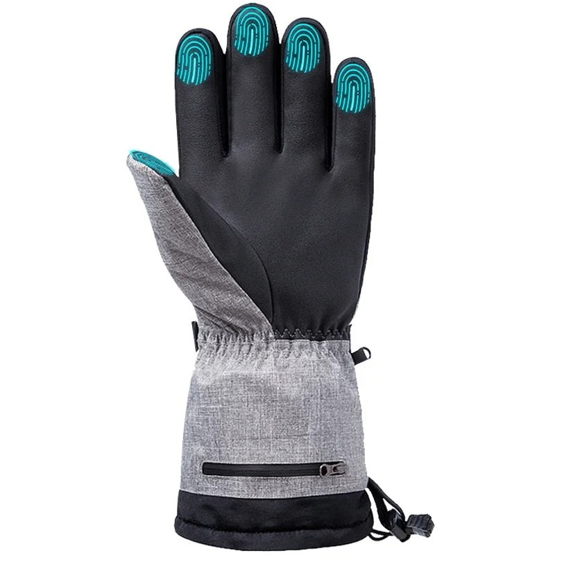 Guanti invernali riscaldati impermeabili - Guanti termici intelligenti alimentati tramite USB a tre livelli di temperatura per uomo e donna, per moto, bicicletta, campeggio e pesca 1