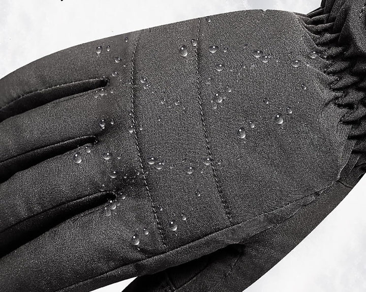 Guanti invernali riscaldati impermeabili - Guanti termici intelligenti alimentati tramite USB a tre livelli di temperatura per uomo e donna, per moto, bicicletta, campeggio e pesca 4