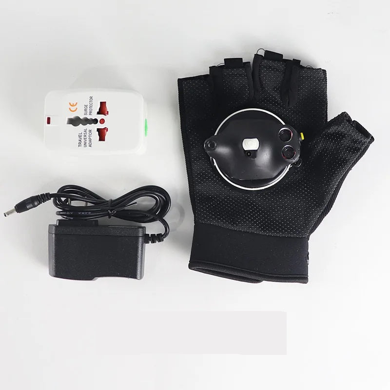 Guanti laser RGB – Accessori rotanti multicolori per spettacoli di luci da discoteca con effetto cannone laser automatico per ballerini e artisti 2