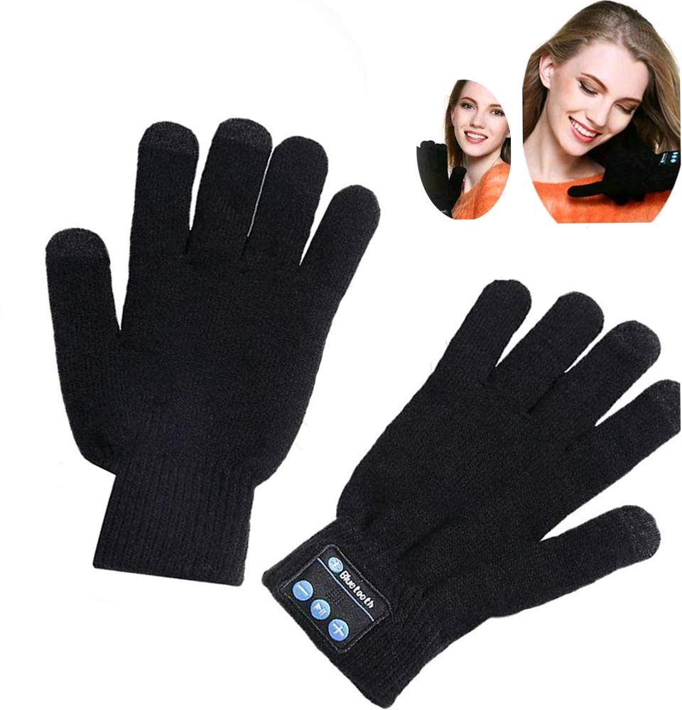 Guanti touchscreen Bluetooth intelligenti: guanti con altoparlante wireless compatibili con Bluetooth e tessuto caldo, guanti invernali intelligenti per chiamate, musica e utilizzo del touchscreen. 7