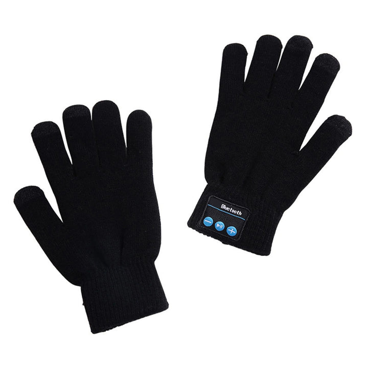 Guanti Uomo Touchscreen Bluetooth Tessuto Caldo Wireless - Vesarelli