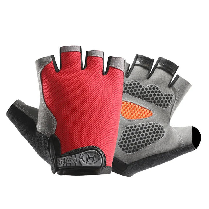 Guanti traspiranti antiscivolo a mezze dita – Guanti da fitness e ciclismo per allenamenti estivi 21