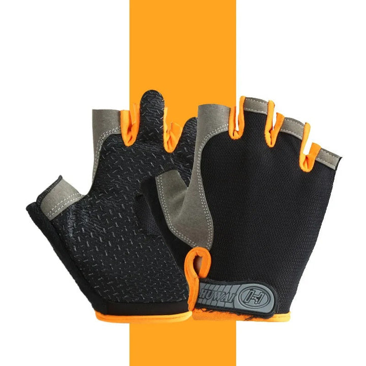Guanti traspiranti antiscivolo a mezze dita – Guanti da fitness e ciclismo per allenamenti estivi 36