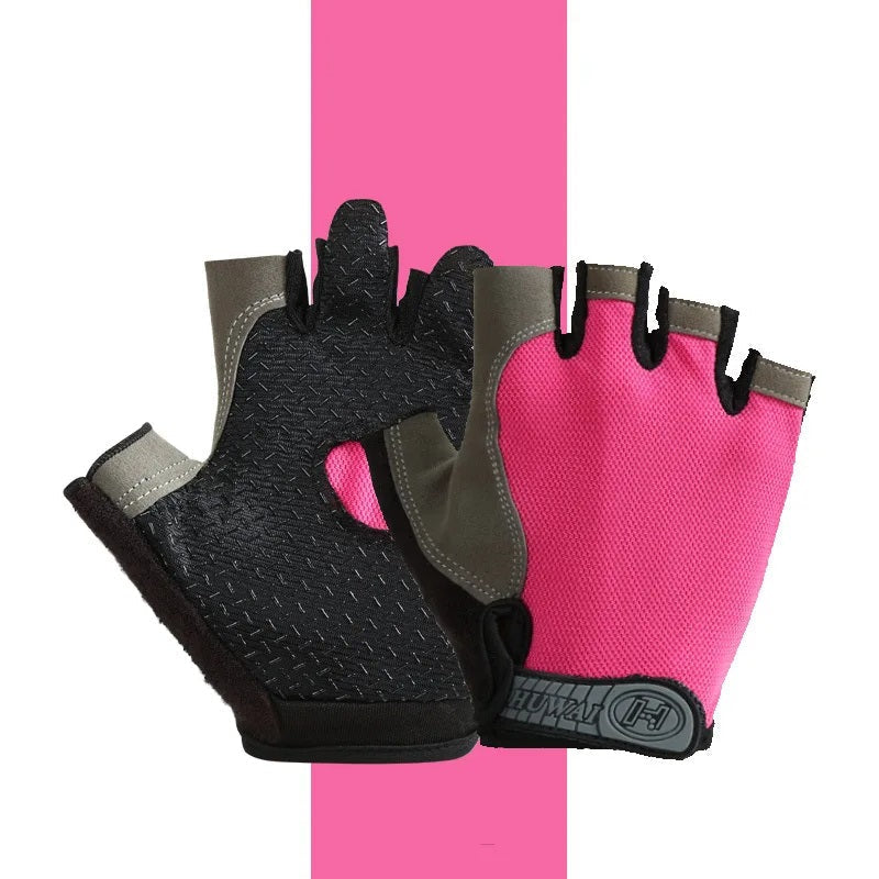 Guanti traspiranti antiscivolo a mezze dita – Guanti da fitness e ciclismo per allenamenti estivi 7