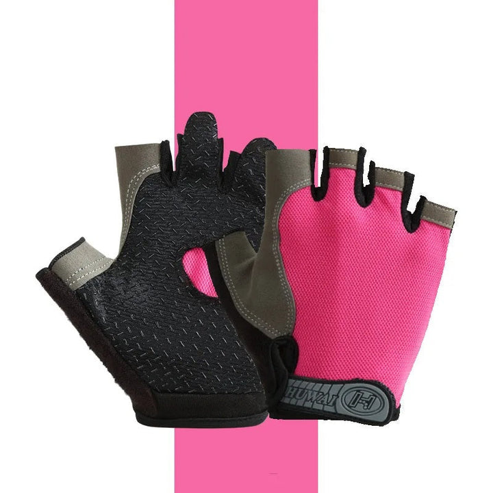 Guanti traspiranti antiscivolo a mezze dita – Guanti da fitness e ciclismo per allenamenti estivi 7