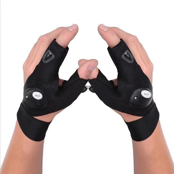 Guanto Uomo con Torcia LED per Esterni e Campeggio Ergonomico - Vesarelli