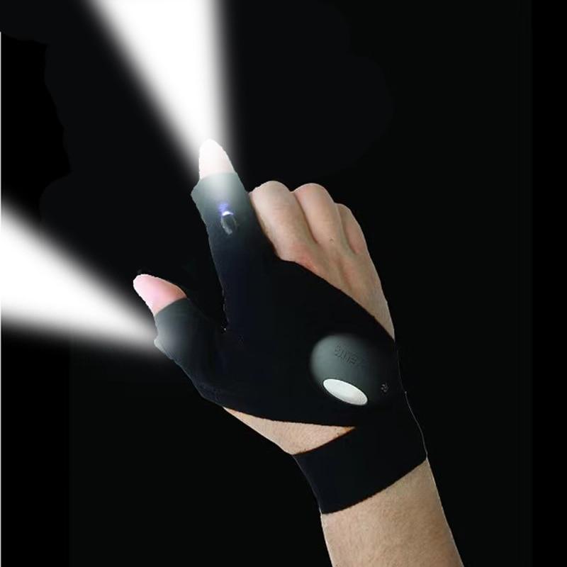 Guanto con torcia a LED per esterni, accessori per campeggio e pesca, regali per uomini, papà, marito e lui 1