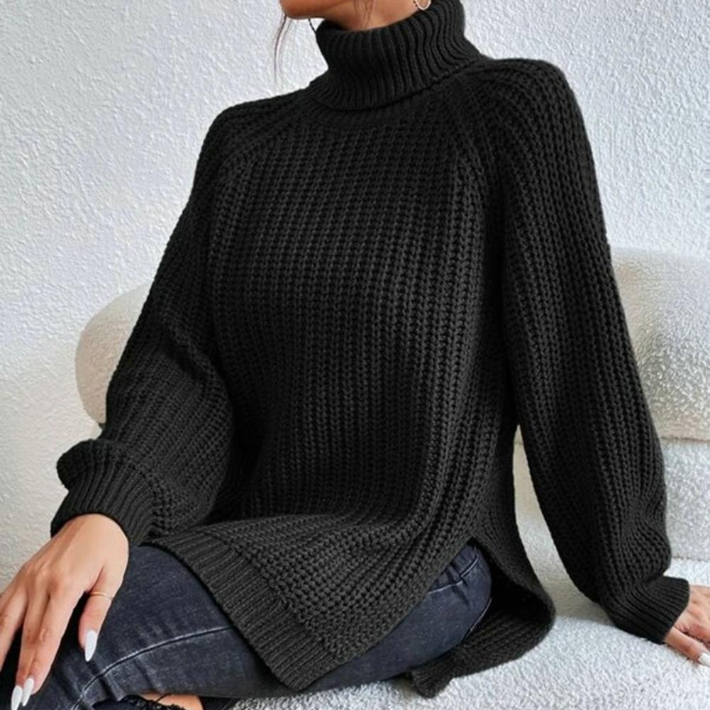 Maglione Donna Dolcevita Lavorato a Maglia Morbido - Vesarelli