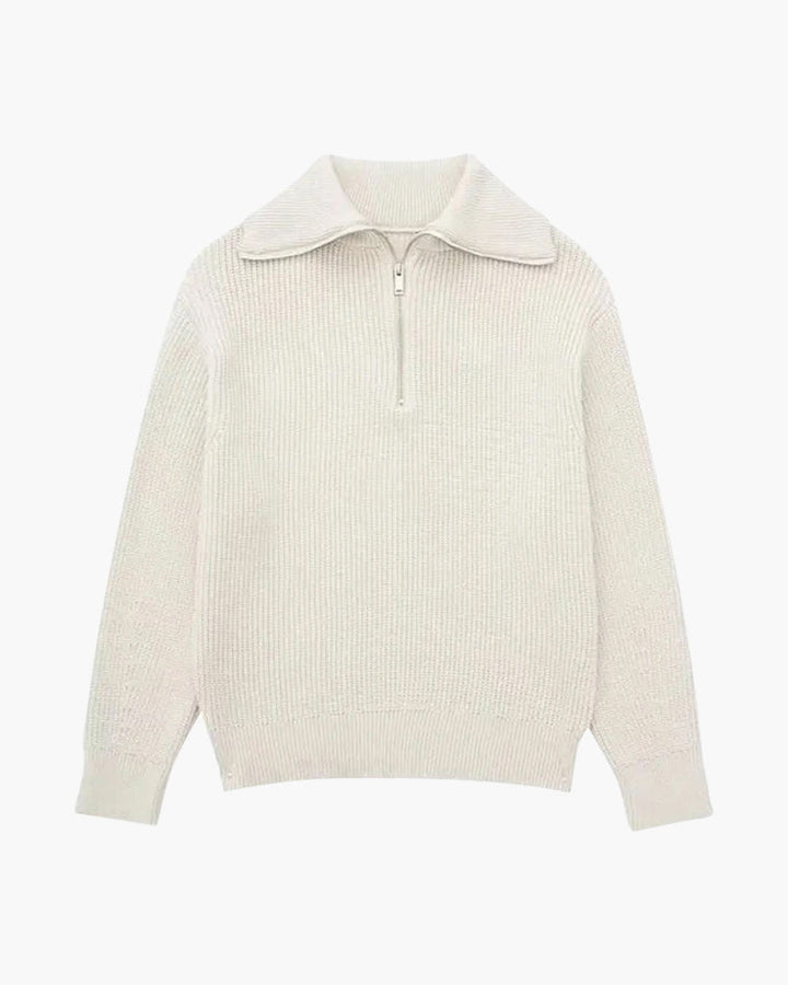 Maglione Uomo in Maglia con Zip Comfort Casual