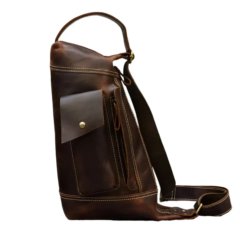 Borsa da Viaggio Uomo a Tracolla Stile Retrò Pratica - Vesarelli
