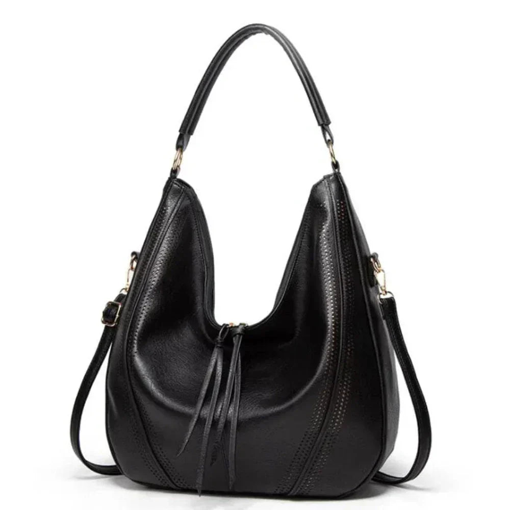 Borsa a Tracolla Donna in Ecopelle con Nappe Spaziosa Versatile