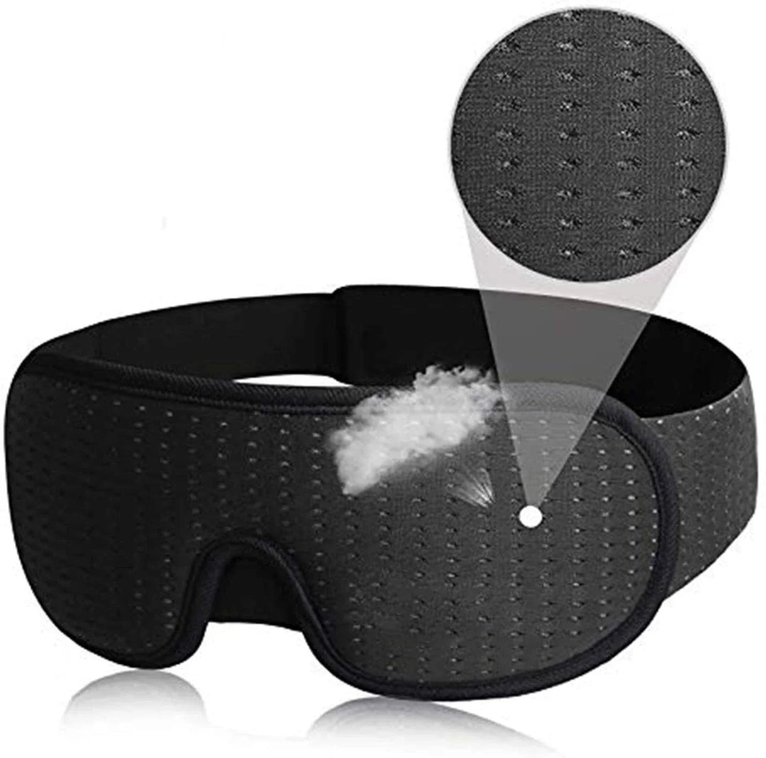 Maschera per Occhi Unisex Tessuto Morbido Comfort Notte - Vesarelli