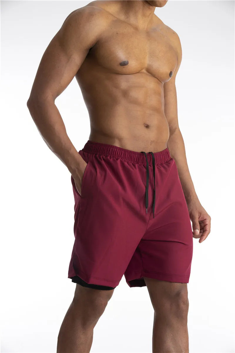 Pantaloncini Uomo Sportivi con Fodera Comfort e Tasca per Telefono