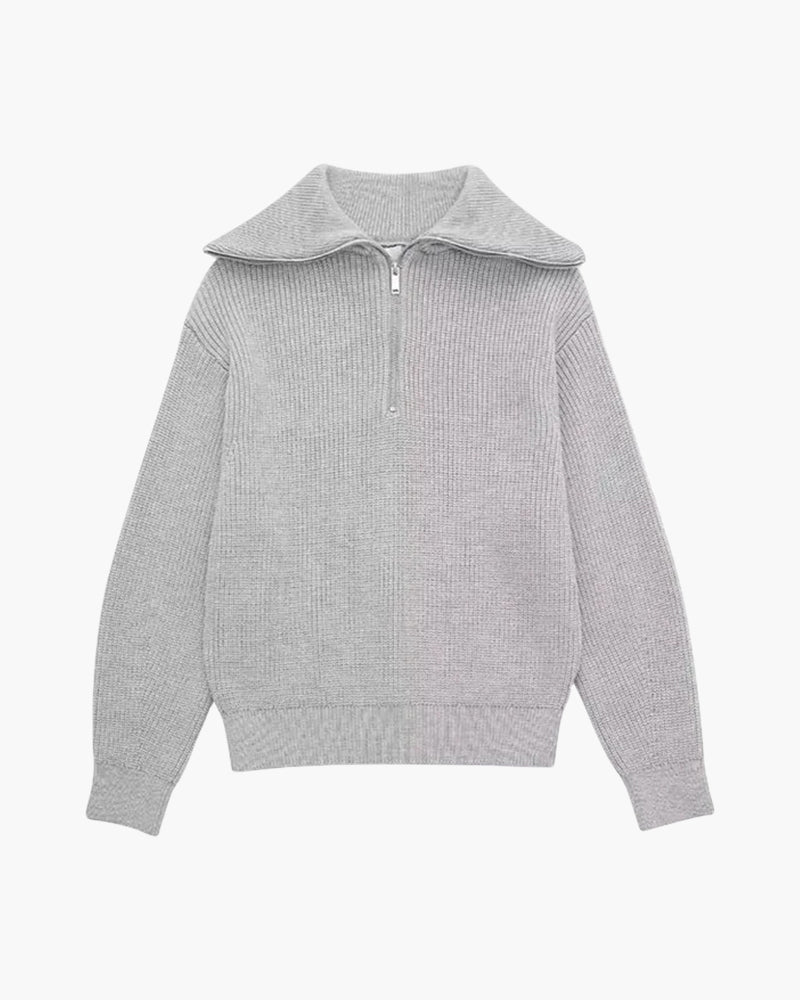 Maglione Uomo in Maglia con Zip Comfort Casual