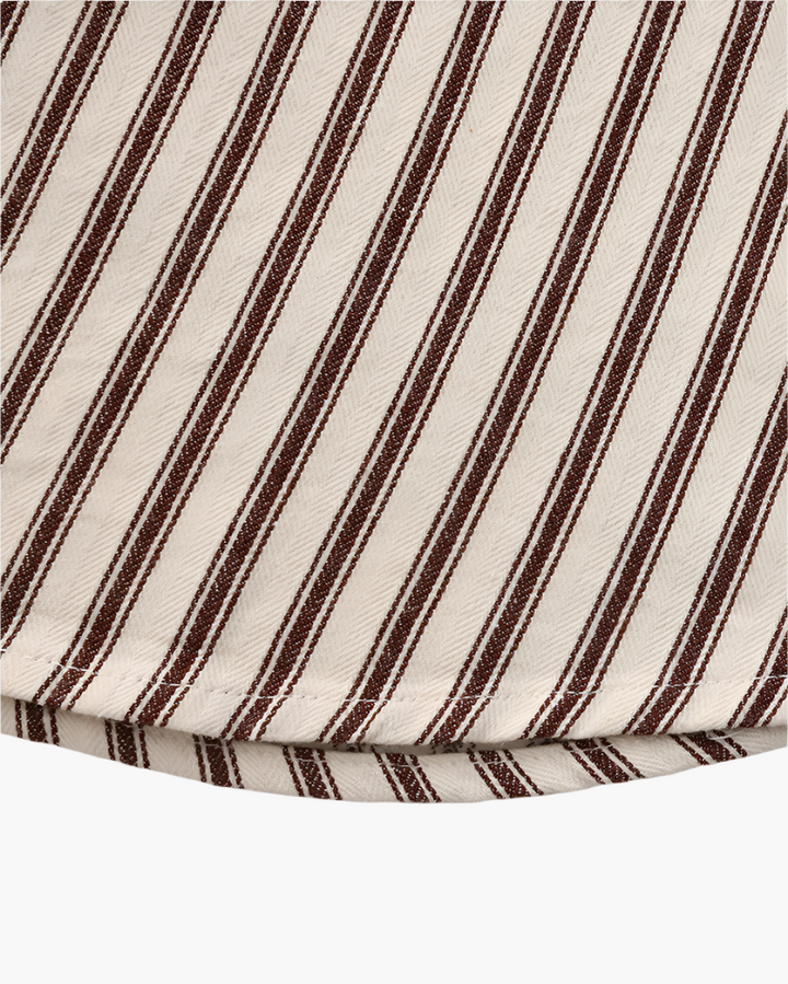 Camicia Uomo Misto Cotone Righe Verticali Stile Elegante