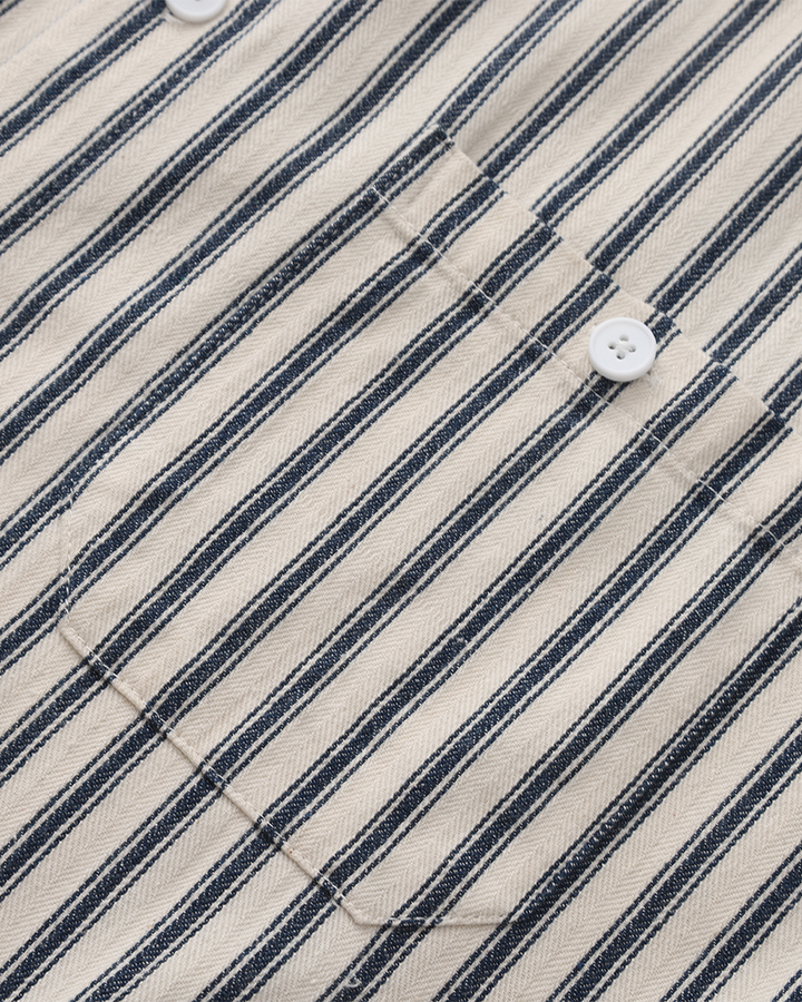 Camicia Uomo Misto Cotone Righe Verticali Stile Elegante